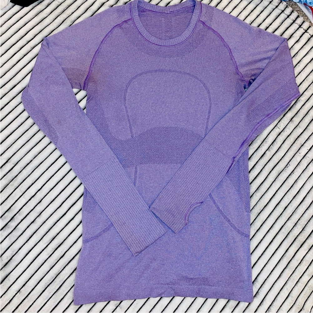 Lululemon purple long sleeve swiftly tech NWOT